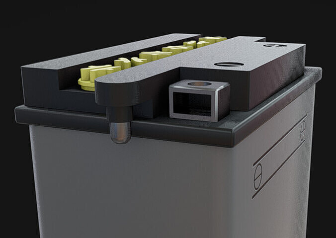 Battery 04 Low-poly 3D model 4