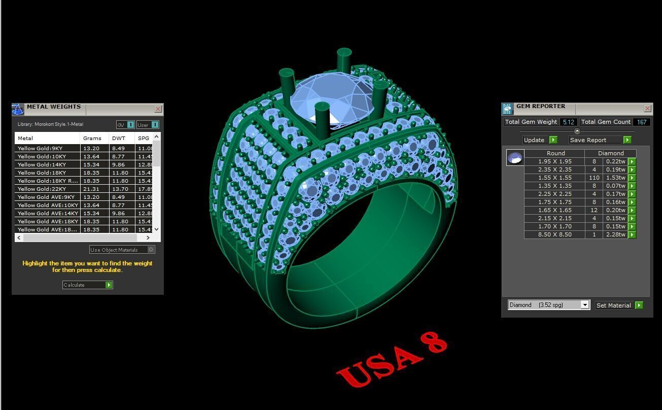 Ring For Men STL Ready For Print 1MR058 3D model_2