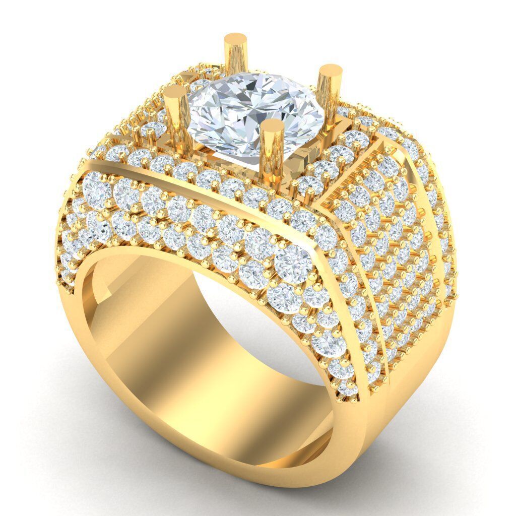 Ring For Men STL Ready For Print 1MR058 3D model_6