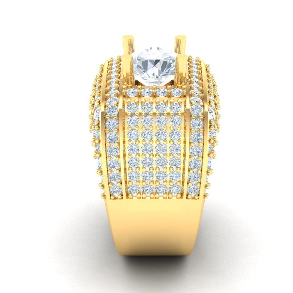 Ring For Men STL Ready For Print 1MR058 3D model_1