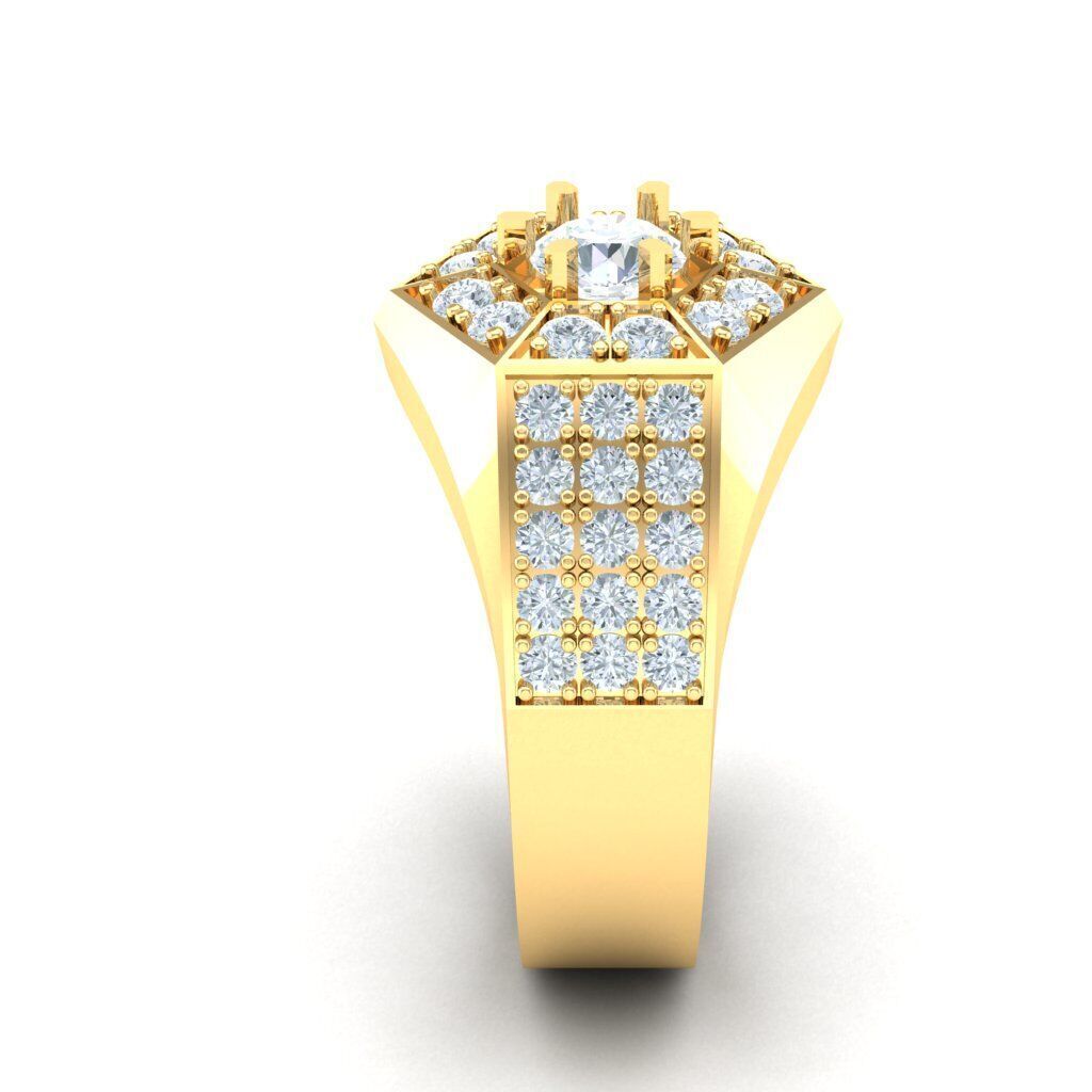 Ring For Men STL Ready For Print 1MR056 3D model_1