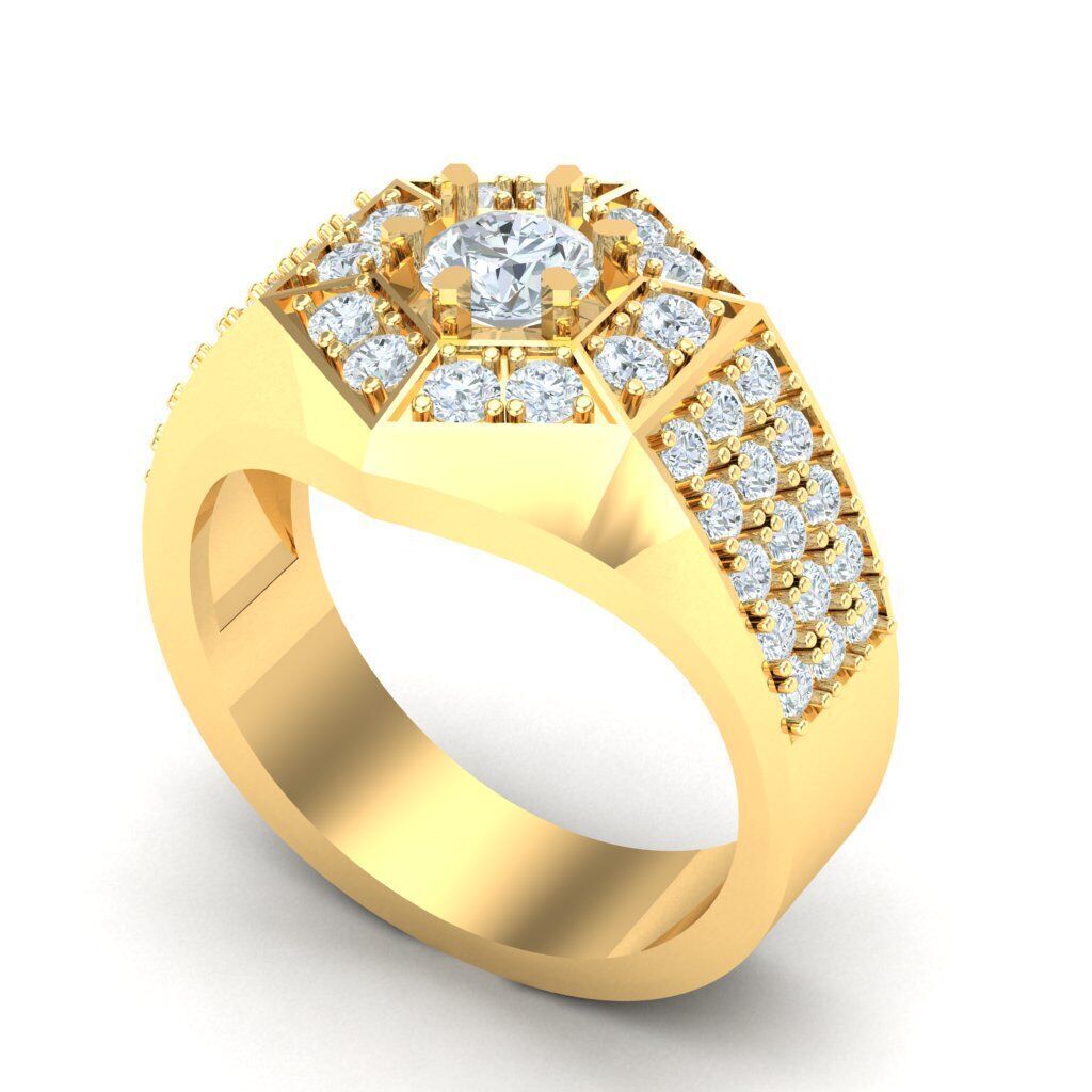 Ring For Men STL Ready For Print 1MR056 3D model_6