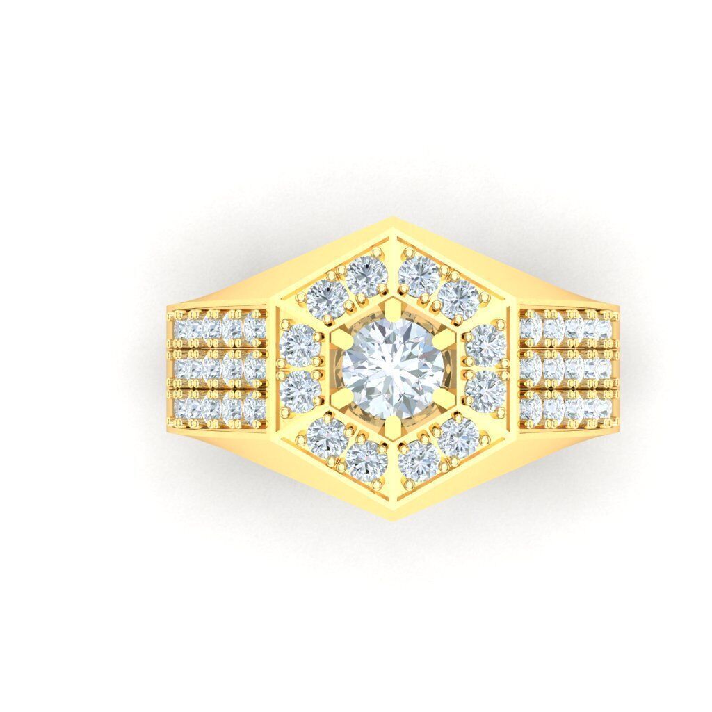 Ring For Men STL Ready For Print 1MR056 3D model_7