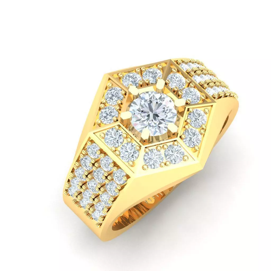 Ring For Men STL Ready For Print 1MR056 3D model_0