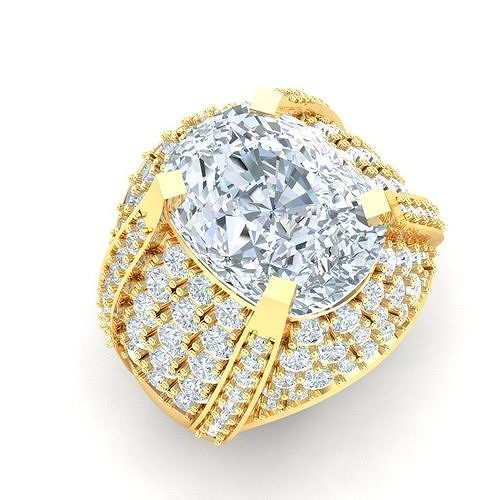Ring For Men STL Ready For Print 1MR054 3D model