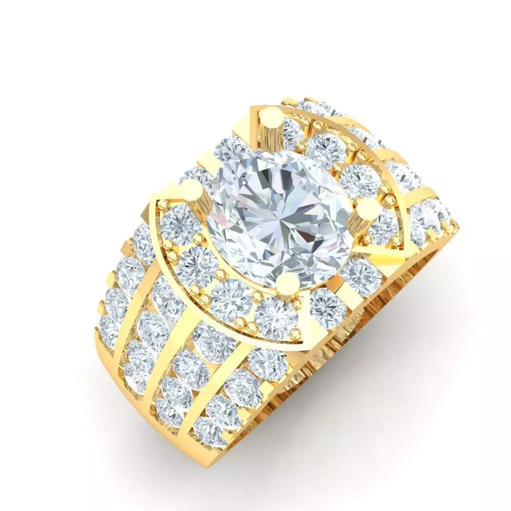 Ring For Men STL Ready For Print 1MR050 3D model_0