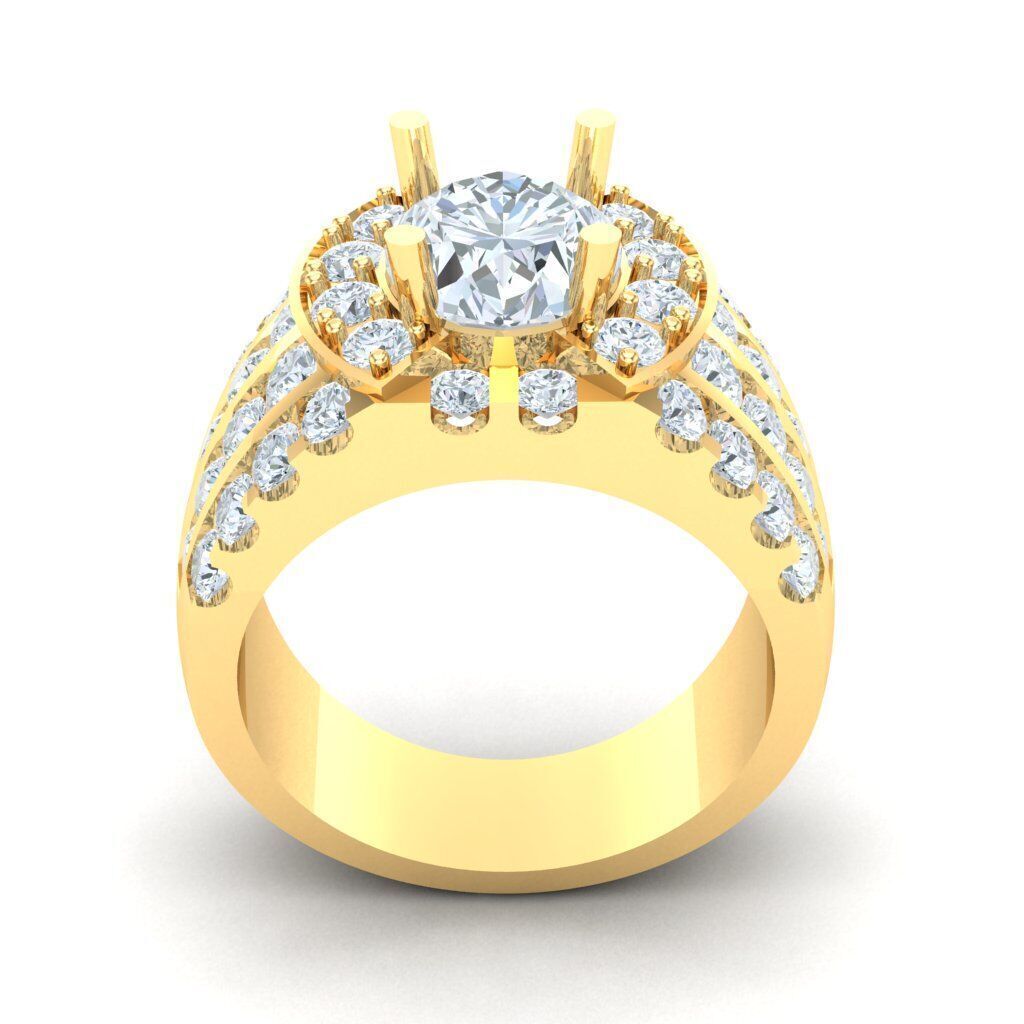 Ring For Men STL Ready For Print 1MR050 3D model_5