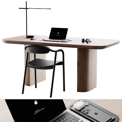 Workplace 34 - Oslo Desk 3D model