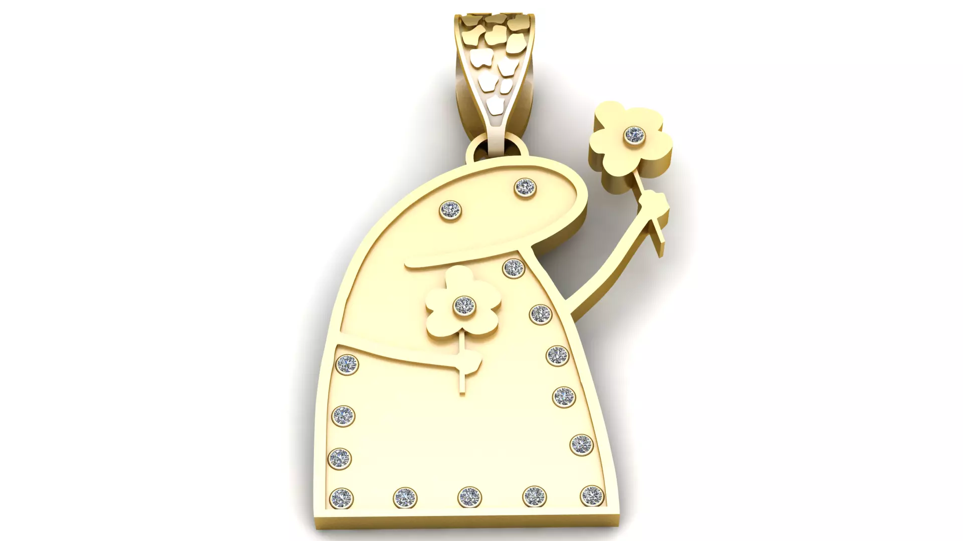 NEW CARTOON CHARACTER pendant 3d prientable model 3D print model