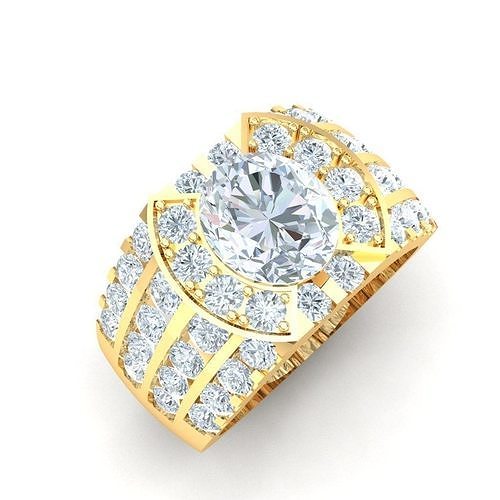 Ring For Men STL Ready For Print 1MR049 3D model