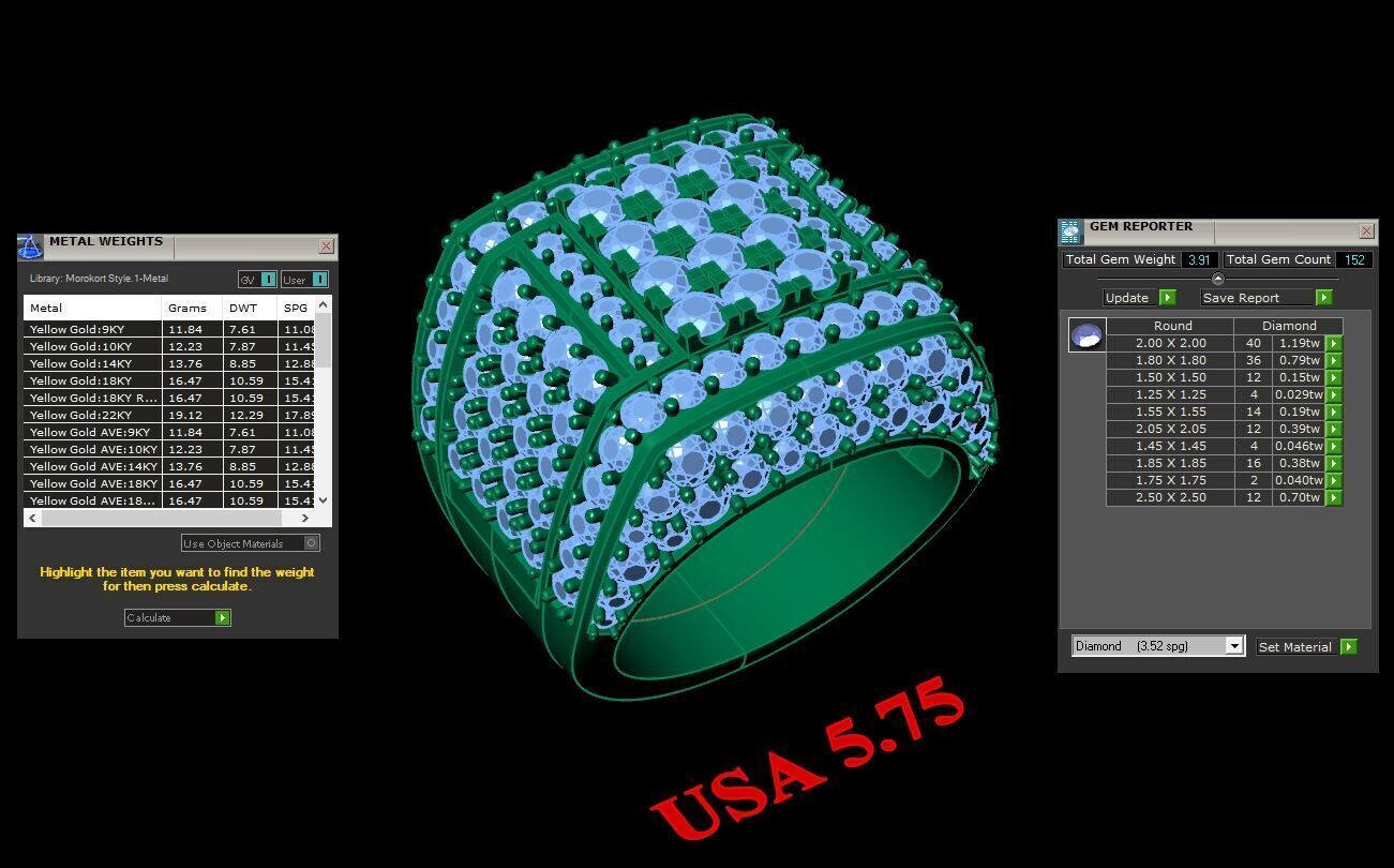 Ring For Men STL Ready For Print 1MR048 3D model_2