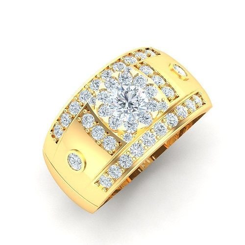 Ring For Men STL Ready For Print 1MR043 3D model