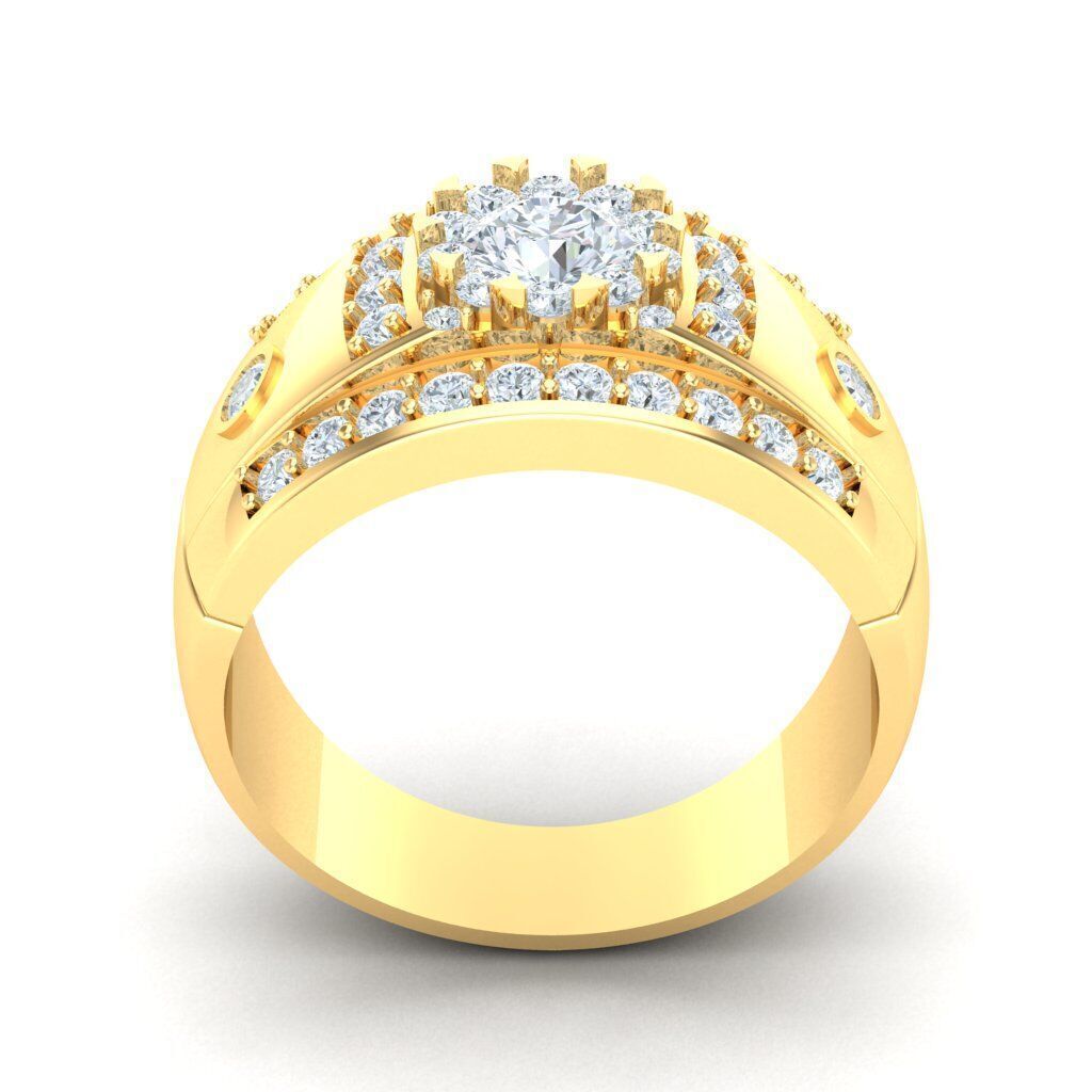 Ring For Men STL Ready For Print 1MR043 3D model_5