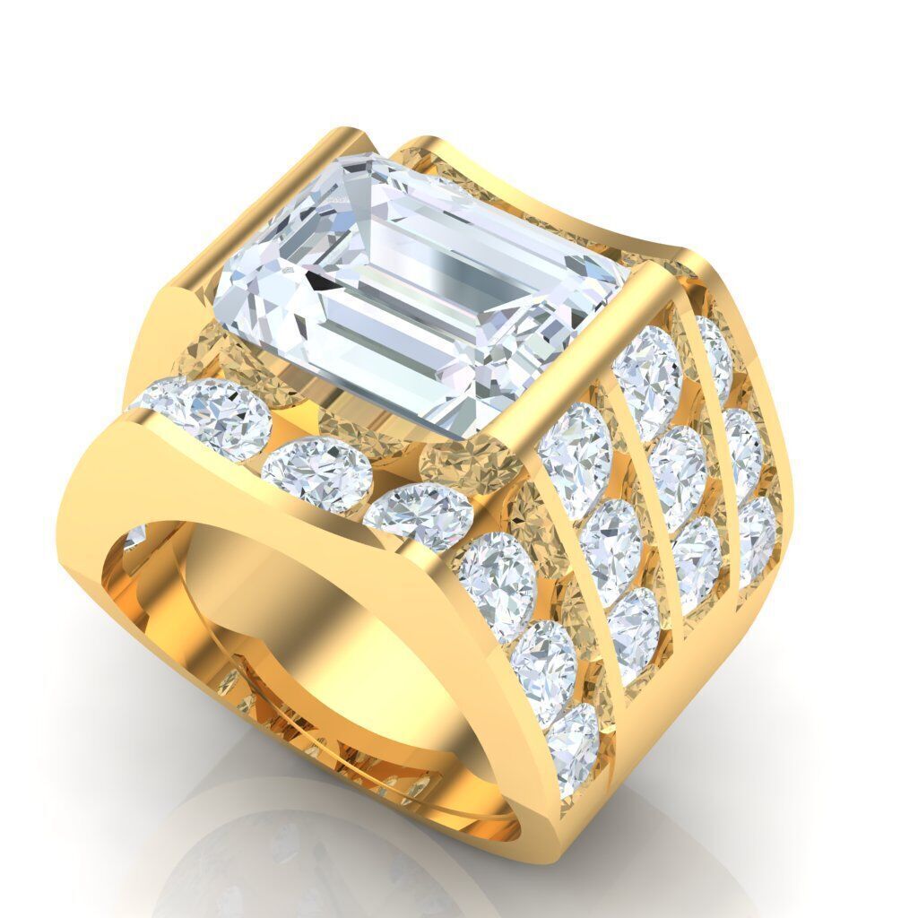 Ring For Men STL Ready For Print 1MR040 3D model_6