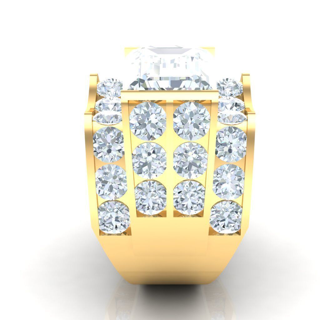 Ring For Men STL Ready For Print 1MR040 3D model_1