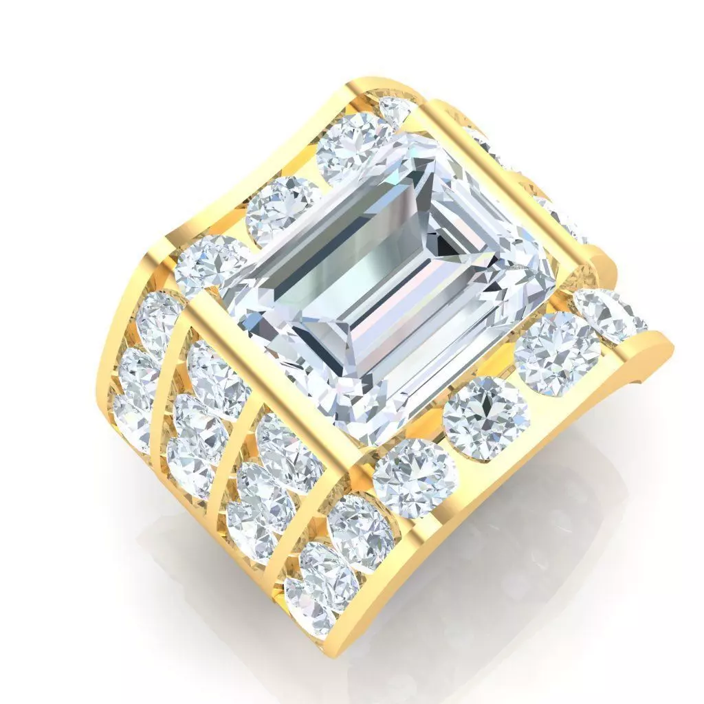 Ring For Men STL Ready For Print 1MR040 3D model_0