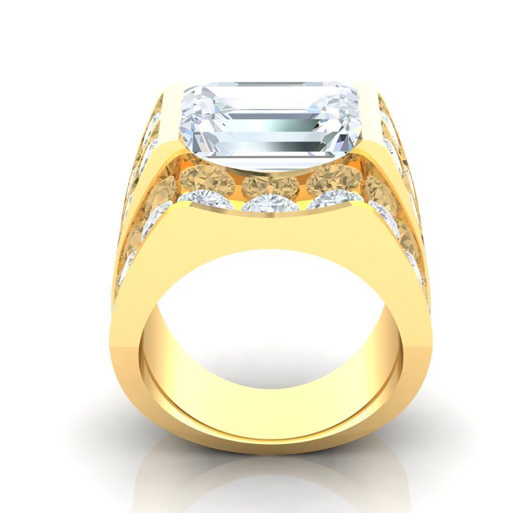 Ring For Men STL Ready For Print 1MR040 3D model_5