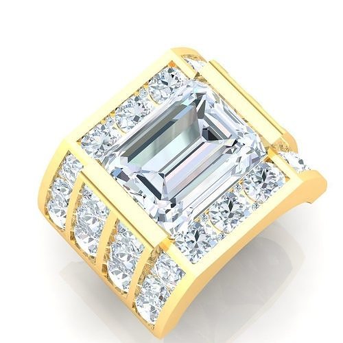 Ring For Men STL Ready For Print 1MR039 3D model