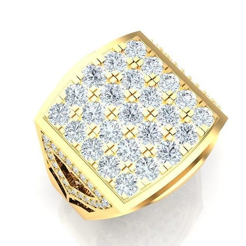 Ring For Men STL Ready For Print 1MR038 3D model