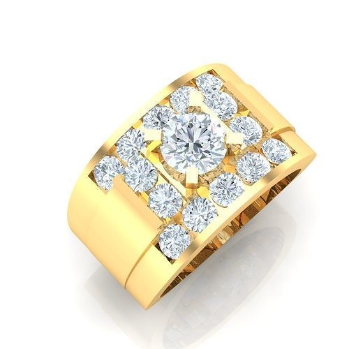 Ring For Men STL Ready For Print 1MR036 3D model