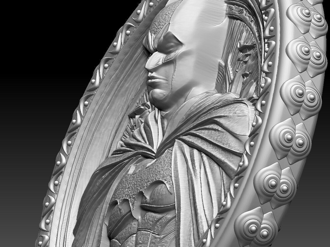 HM Batman Keychain 001 3D print model_8