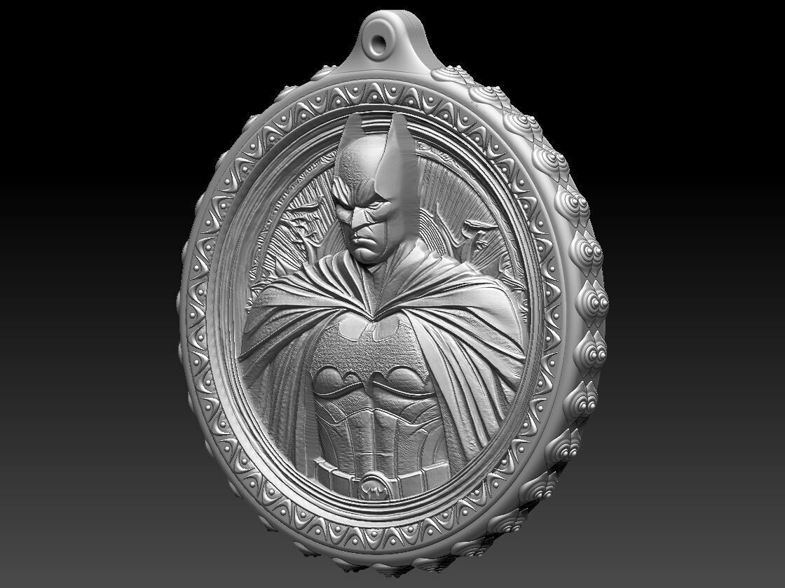 HM Batman Keychain 001 3D print model_14