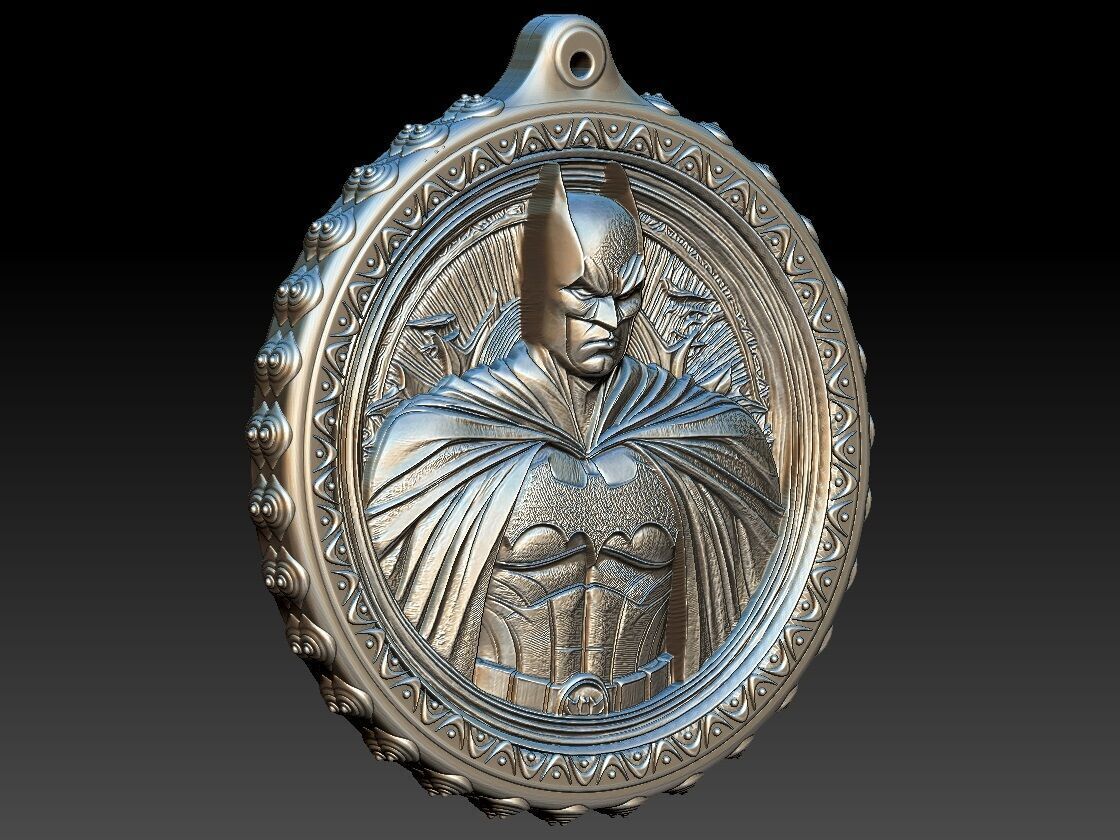 HM Batman Keychain 001 3D print model_2