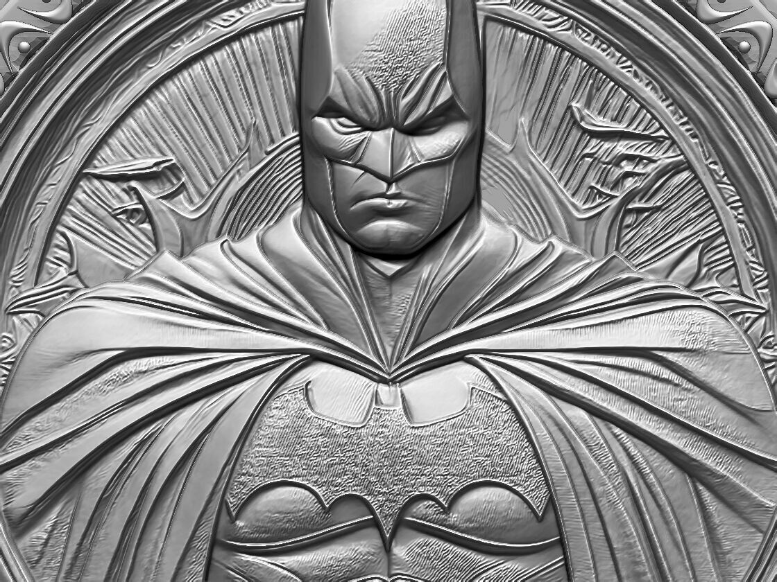 HM Batman Keychain 001 3D print model_7