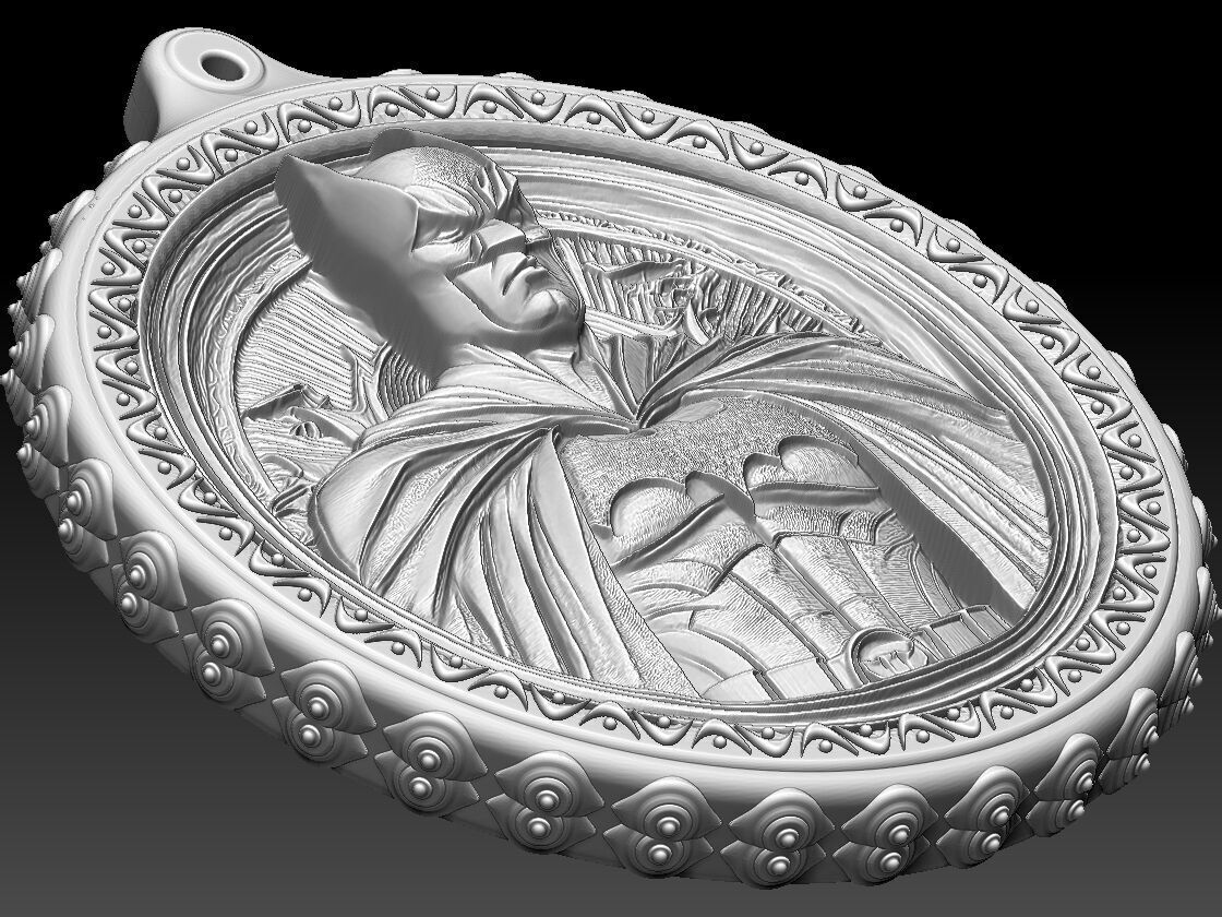 HM Batman Keychain 001 3D print model_11