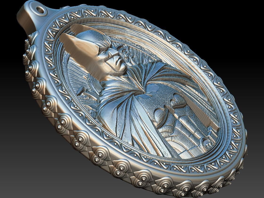 HM Batman Keychain 001 3D print model_5