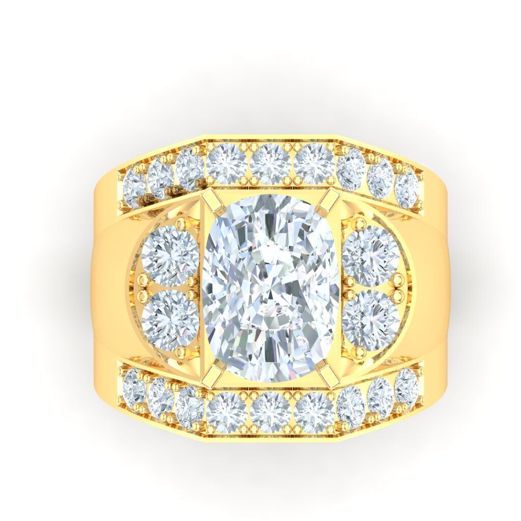 Ring For Men STL Ready For Print 1MR035 3D model_7