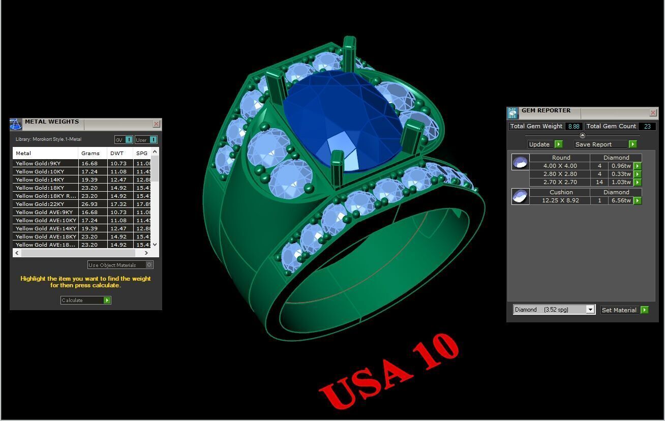 Ring For Men STL Ready For Print 1MR035 3D model_2