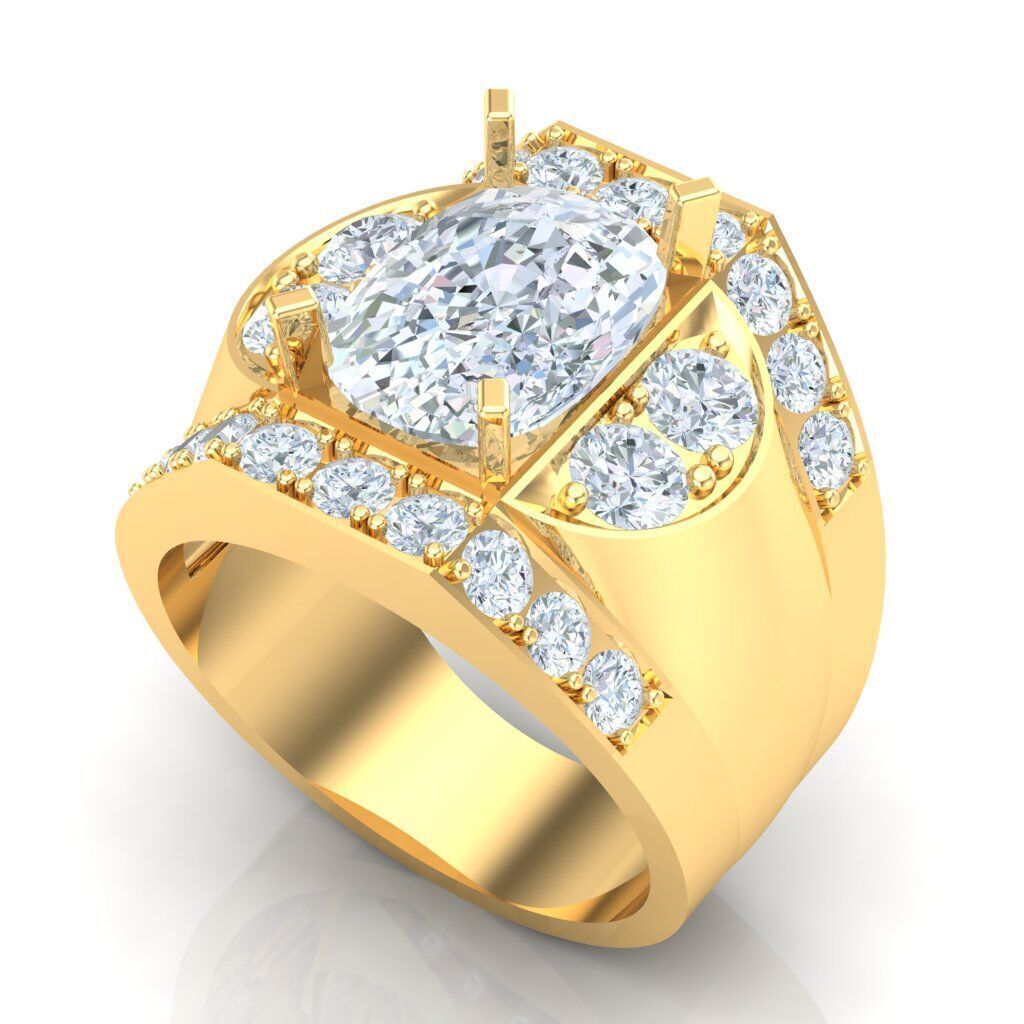 Ring For Men STL Ready For Print 1MR035 3D model_6