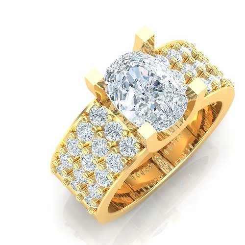 Ring For Men STL Ready For Print 1MR034 3D model