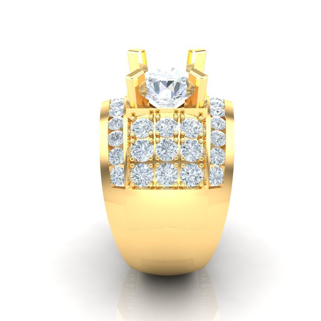 Ring For Men STL Ready For Print 1MR029 3D model_1