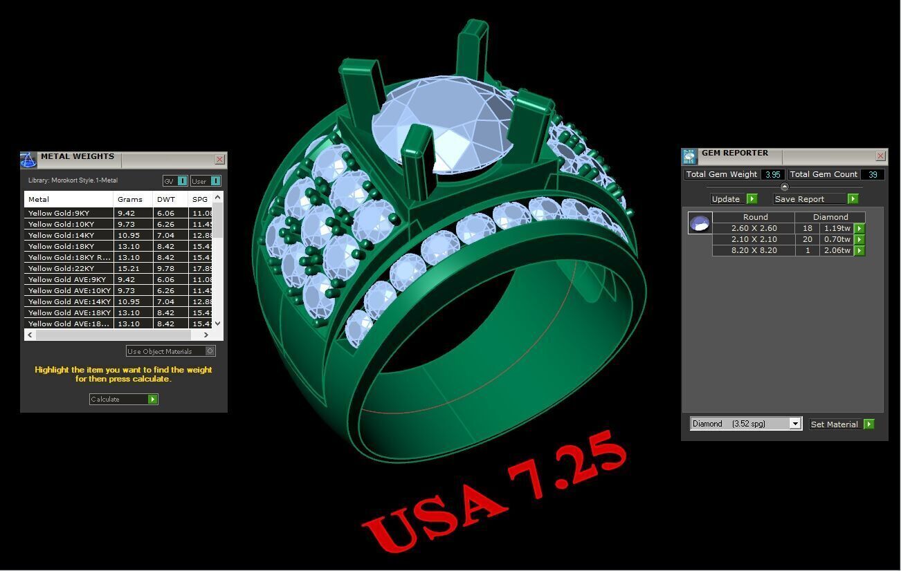 Ring For Men STL Ready For Print 1MR029 3D model_2