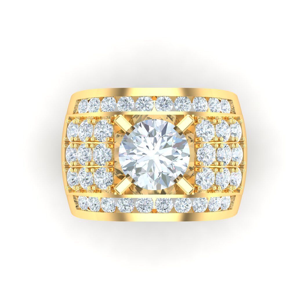 Ring For Men STL Ready For Print 1MR029 3D model_7