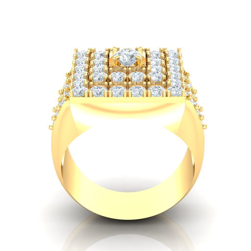 Ring For Men STL Ready For Print 1MR021 3D model_5