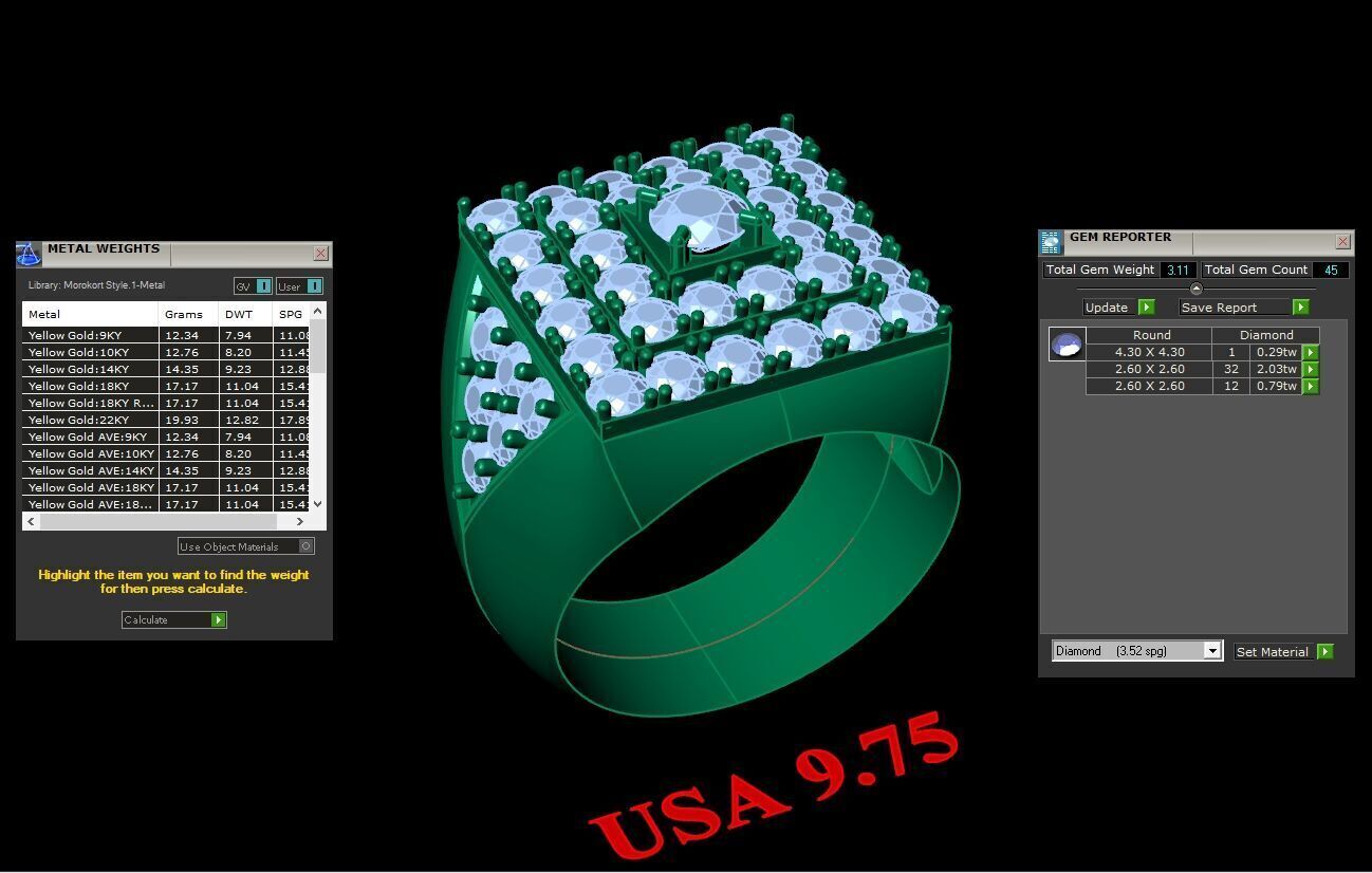 Ring For Men STL Ready For Print 1MR021 3D model_2