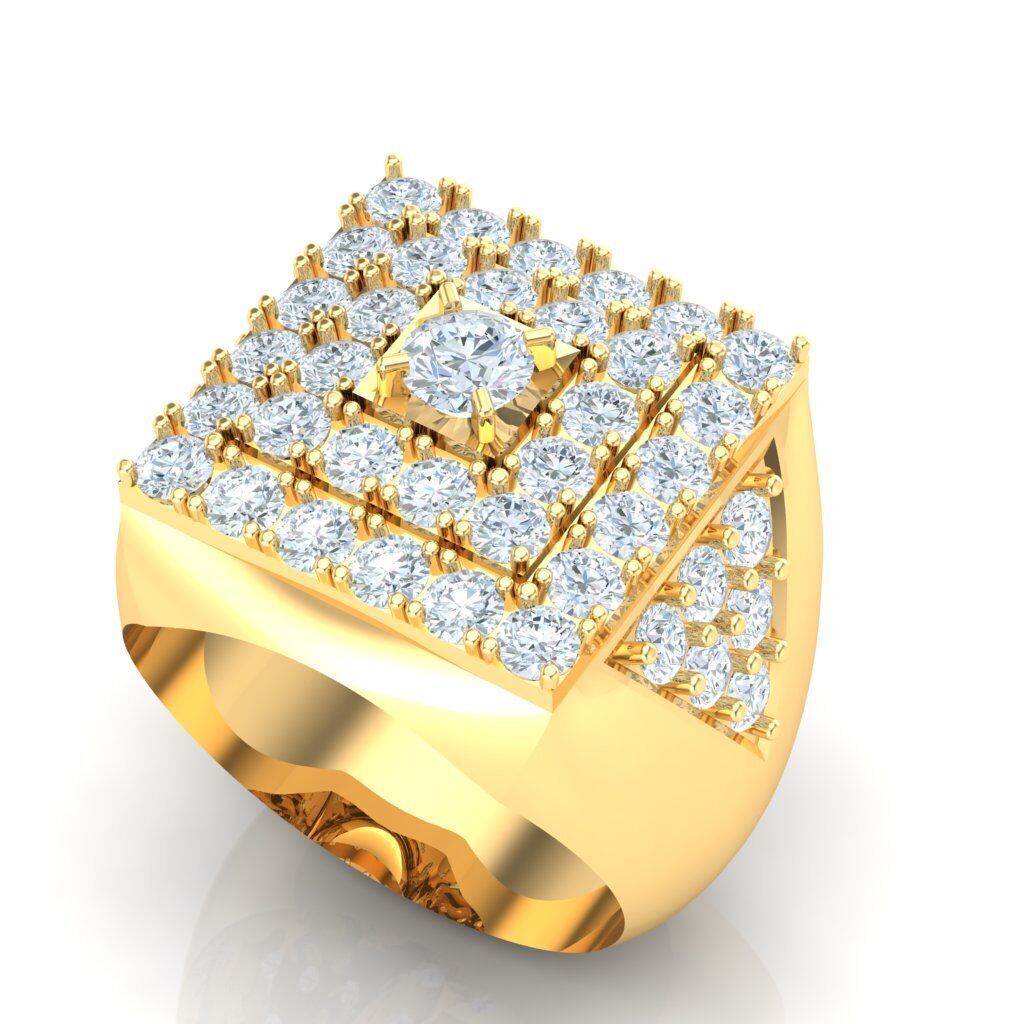 Ring For Men STL Ready For Print 1MR021 3D model_6