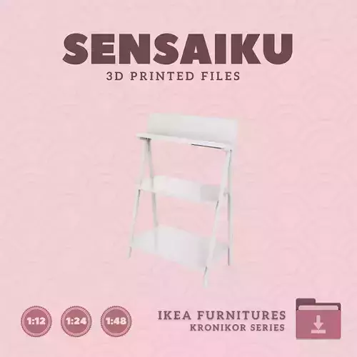 KRONIKOR Open Storage for Miniature Dollhouse - IKEA - 3D Print 3D print model
