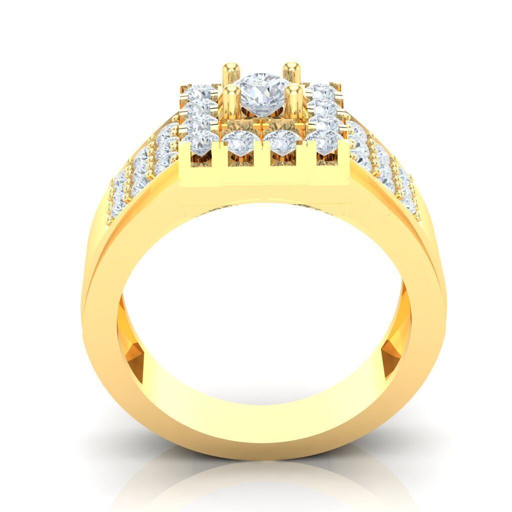 Ring For Men STL Ready For Print 1MR016 3D model_5