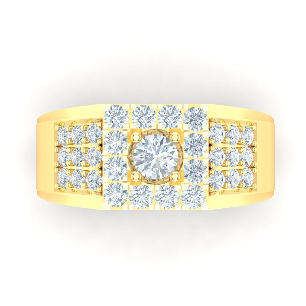 Ring For Men STL Ready For Print 1MR016 3D model_7