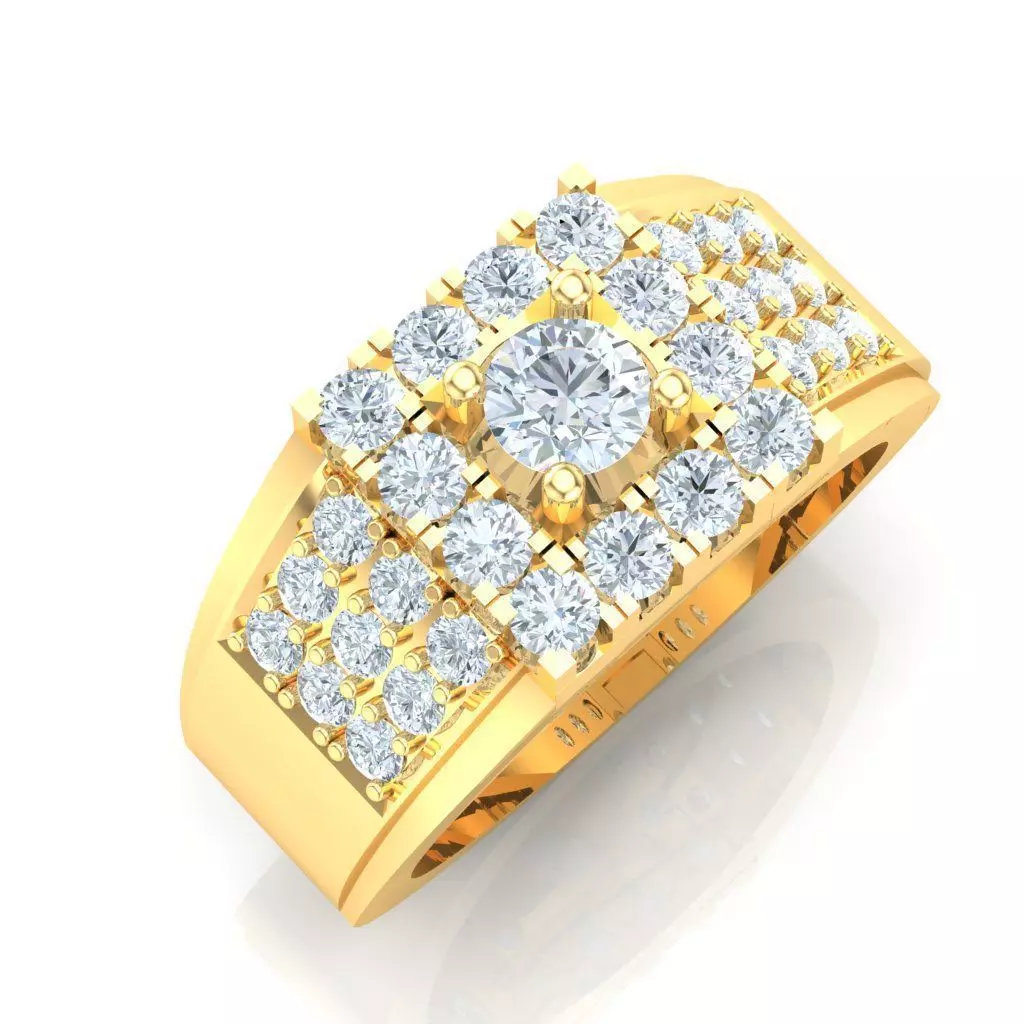 Ring For Men STL Ready For Print 1MR016 3D model_0