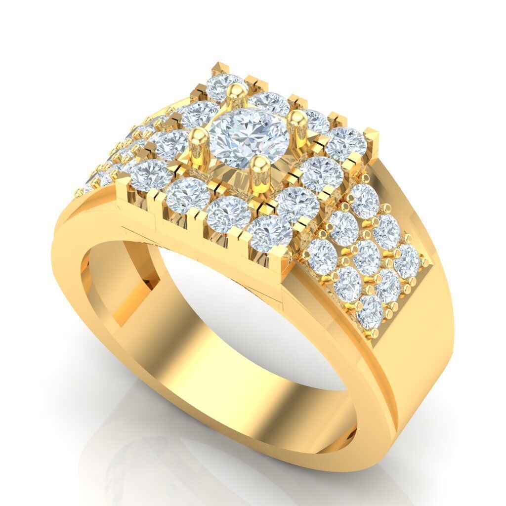 Ring For Men STL Ready For Print 1MR016 3D model_6