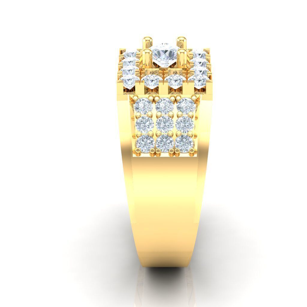 Ring For Men STL Ready For Print 1MR016 3D model_1