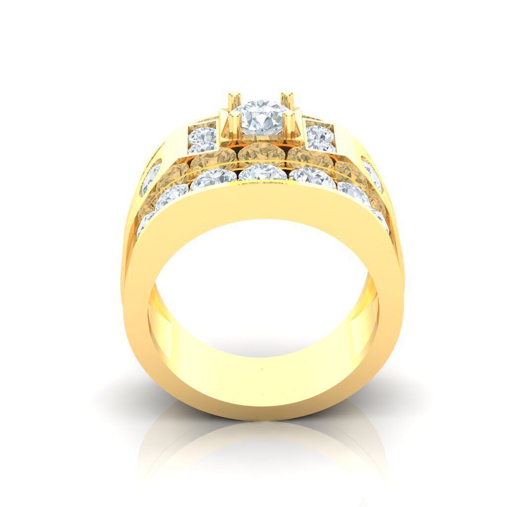 Ring For Men STL Ready For Print 1MR014 3D model_5