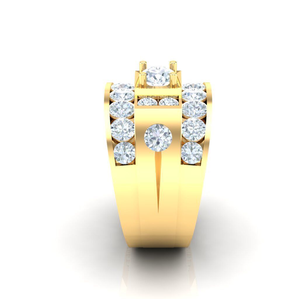 Ring For Men STL Ready For Print 1MR014 3D model_1