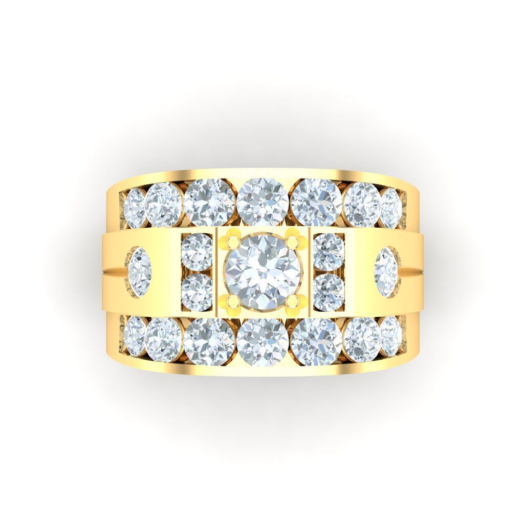 Ring For Men STL Ready For Print 1MR014 3D model_7