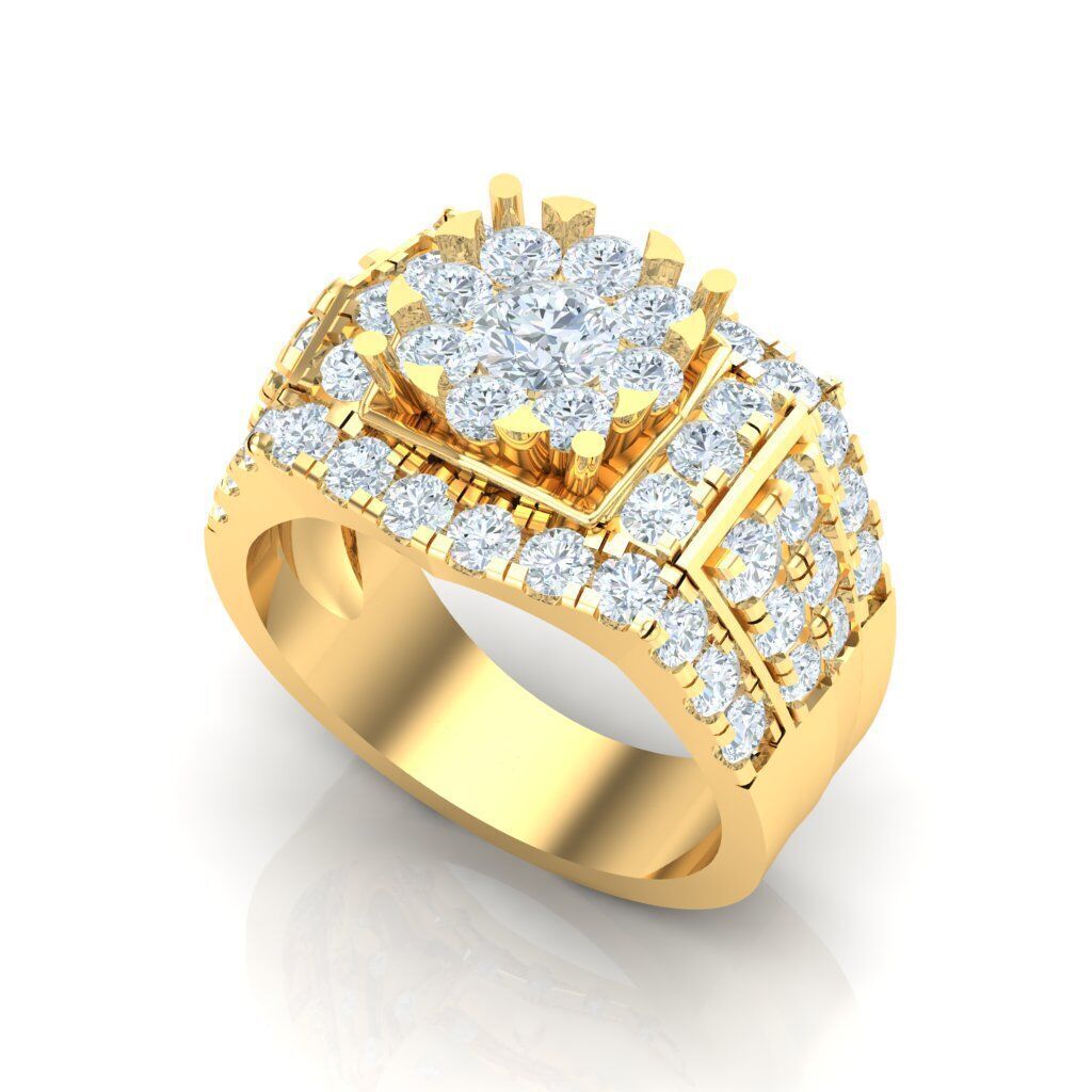 Ring For Men STL Ready For Print 1MR012 3D model_6